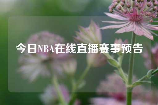 今日NBA在线直播赛事预告-第1张图片-皇冠信用盘出租